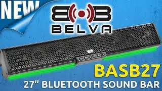 Belva's New BASB27 27" Powersports & UTV Soundbar with LED Lighting & a Built-in Class D Amplifier