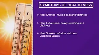 Symptoms of heat illness