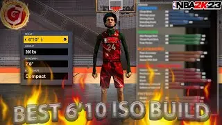 THE 6'10 ISO DEMIGOD THAT'S GOING TO BREAK NBA 2K23! THIS 6'10 PLAYSHOT IS GAMEBREAKING! BIG GUARD!