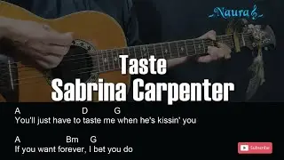 Sabrina Carpenter - Taste Guitar Chords Lyrics