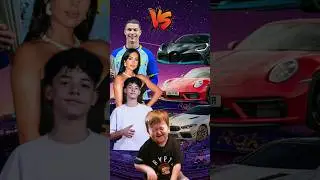 Ronaldo, Georgina, Ronaldo Jr VS Bugatti, Porsche, BMW 🏆🔥