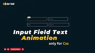 Input Field with Floating Text Animation html & CSS