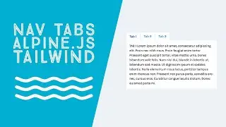 Nav Tabs Tutorial with Alpine.js & TailwindCSS!