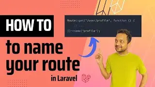 How to name a route in Laravel