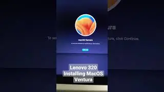 Lenovo 320 Installing MacOS Ventura on OpenCore