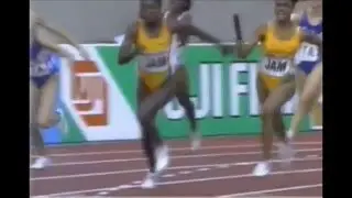 Womens 4x100 Relay,1991 World Championships,Tokyo