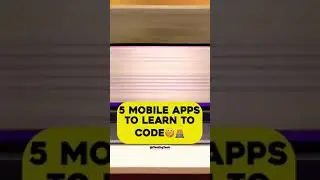 5 Mobile Apps To Learn To Code🧑‍💻🎯 #shorts