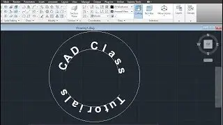 Text in a Arc/Curve - AutoCAD Tutorial #65