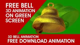 BELL FREE 3D ANIMATION IN GREEN SCREEN