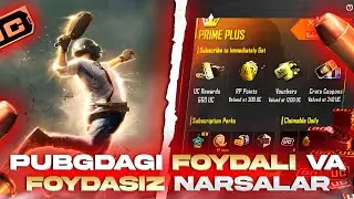 PUBGDAGI FOYDALI VA FOYDASIZ NARSALAR | 🤩20K UCHUN SUPER KONKURS #pubgmobile #uzb #pubg