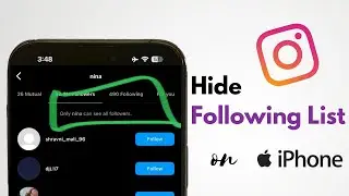 How to Hide Following List on Instagram! [2024]