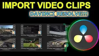 Importing Clips Into Davinci Resolve (Free), Creating A New Project, & Setting Framerate B4 Editing