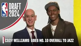 The Utah Jazz select Cody Williams with the No. 10 pick in the 2024 NBA Draft | NBA on ESPN