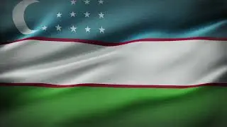 🚩Uzbekistan  Flag Waving  | GREEN SCREEN & CHROMA MATTE🚩