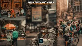 Warm Cinematic Muted Tone - Camera Raw Presets Free Download - Color Grading Photoshop Tutorial