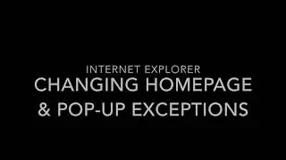 Windows 10   Internet Explorer Settings
