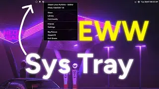 EWW System Tray | How I did it | Hyprland | Arch Linux