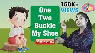 One Two Buckle My Shoe | Action Rhyme | Animated Rhymes For Kids in English | Anikidz