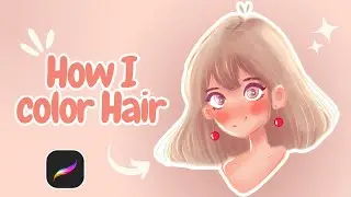 How I Color Hair in 3 Steps || Procreate Easy Tutorial for Beginners