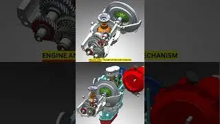 Engine and Transmission Mechanism📌#shorts #facts #mechanical #3d #engineering #project  #automobile