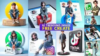 How to Create 3D Ai Social Media Images । Microsoft Bing Ai Image Generator!