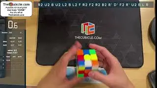 Overhead Camera Rubik's Cube Test Solve 7.86 seconds