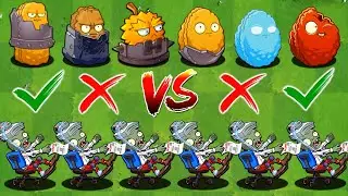 PvZ 2 Challenge - All Defense & Other Plants vs ZCorp Chair Racer - Who Will Win ?