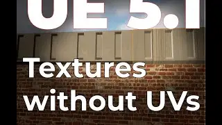 UE5 World Aligned Textures. Текстуры без UV развертки UE5