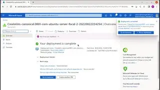 Microsoft Azure - Creating an Ubuntu Server 20.04 LTS in Azure