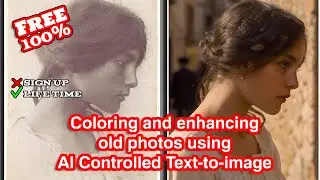 Coloring and enhancing Old Photos Using AI Controlled Text To Image - AI Dezgo Tutorial