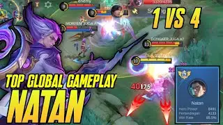 NATAN TOP GLOBAL GAMEPLAY - BEST BUILD NATAN 2024 - ITEM NATAN TERSAKIT 2024 - MLBB