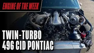 Twin-Turbo 496 cid Pontiac Engine