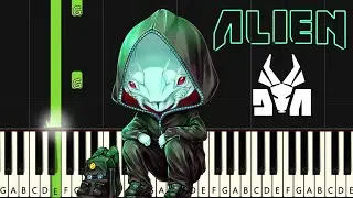 Alien - Die Antwoord / Easy Piano Tutorial