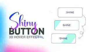 Shiny Button Hover Effect With 3D Animation With Html & CSS only | CSS Tutorials