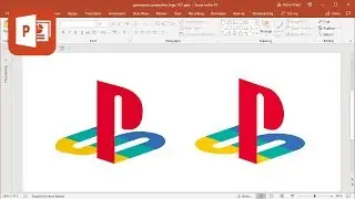 How to create Playstation logo in Microsoft PowerPoint (Tutorial)