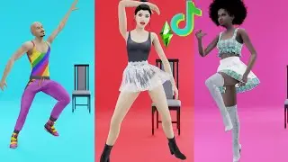 3 TikTok Dance Animations for sims4  (TIC TAA)  (lisa MONEY remix )