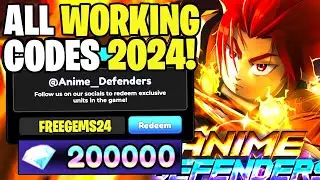 *NEW* ALL WORKING CODES FOR ANIME DEFENDERS IN 2024! ROBLOX ANIME DEFENDERS CODES