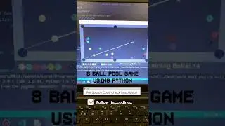 8 Ball Pool Using Python.