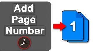 How to add page numbers in pdf document using Adobe Acrobat Pro DC