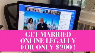 Get married online legally from ANYWHERE in the world - You don't need to be in the same city.
