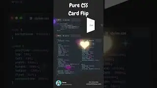 Pure CSS Card Flip | Card Flip with HTML and CSS 😍😍