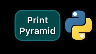 Simple print pyramid in Python 