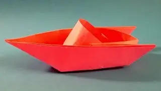 Как сделать катер из бумаги. Оригами катер из бумаги - Origami boat