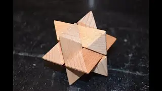 How Do You Solve A Wooden Star Puzzle? 1 minute solution!