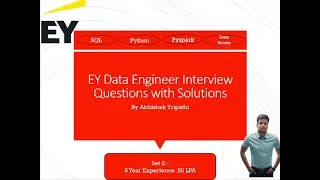 Day 27:- EY Data Engineer Interview Questions with Solution