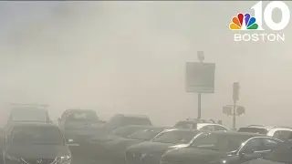 Foam discharges at Malden gas station