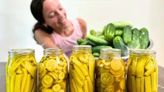 Canning THE BEST PICKLES We've Ever Had! (+Garden Tour)