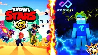 Blockman Go : Bedwars Vs Brawl StarS 🐐🤩 #blockmango #brawlstars