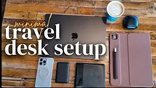 2024 Ultimate Portable Desk Setup for Productivity | Minimal | Digital Nomad | ipad M4 | MacBook M3