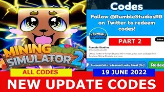 NEW ADDITIONAL CODES [CODE] ALL CODES! Mining Simulator 2 ROBLOX  | 19 JUNE 2022